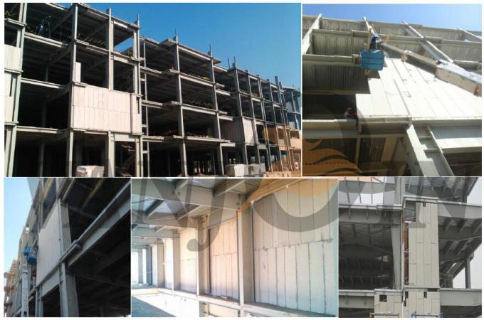 100mm Building Precast Concrete Wall Panels , Internal External precast wall panels