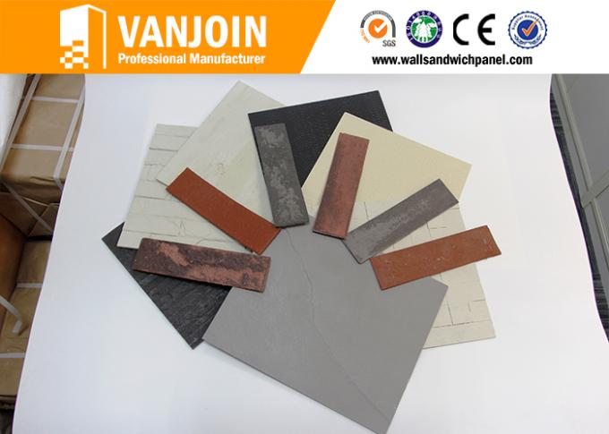 Customized Lightweight / Fireproof Wall Tiles With Flexible Clay Material , 1200*600MM