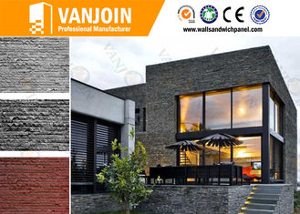 China 6mm - 10mm Flexible Clay Wall Tile , Fireproof Exterior Decoration Material supplier
