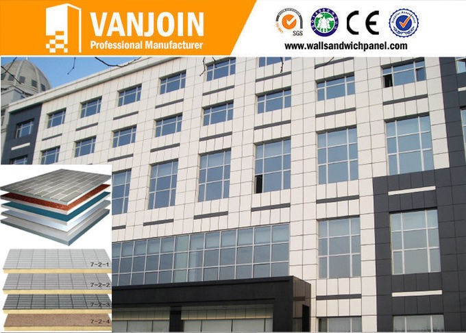 Natural Colors Composite Sandwich Panel For Exterior Wall Decoration , Heat Insulation