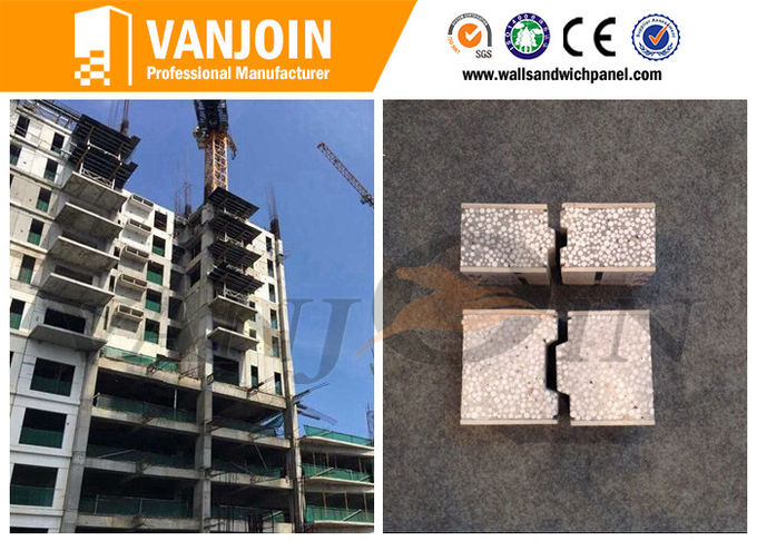 Composite Heat Insulation EPS Cement Sandwich Wall Panel 60 / 75 / 90 / 100 / 120 / 150mm Thickness