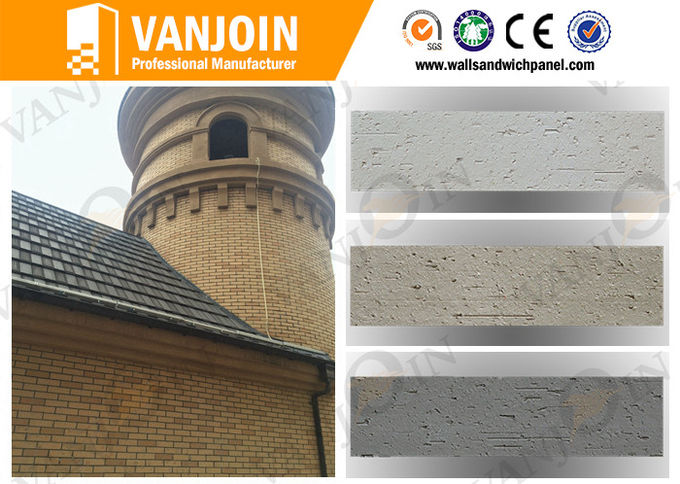 Concrete Grey External Split Brick Wall Tile / Ecological Breathable Tiles