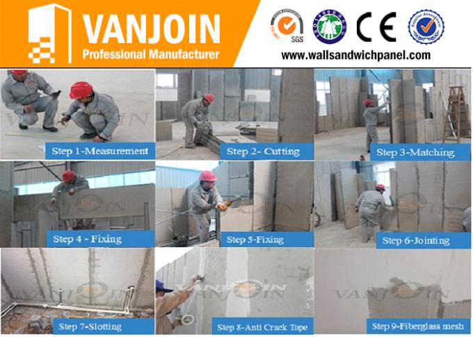 Fireproof Precast Polyurethane Foam Wall Panels Fiber Concrete Exterior Wall Panels