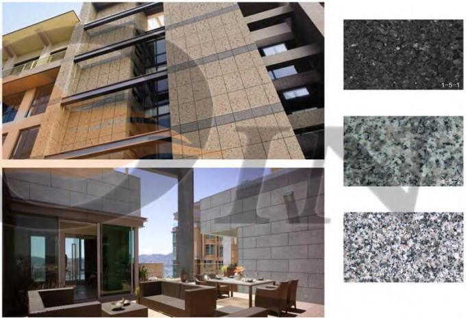 Exterior Wall Cladding Decorative Stone Tiles Impact Resistant
