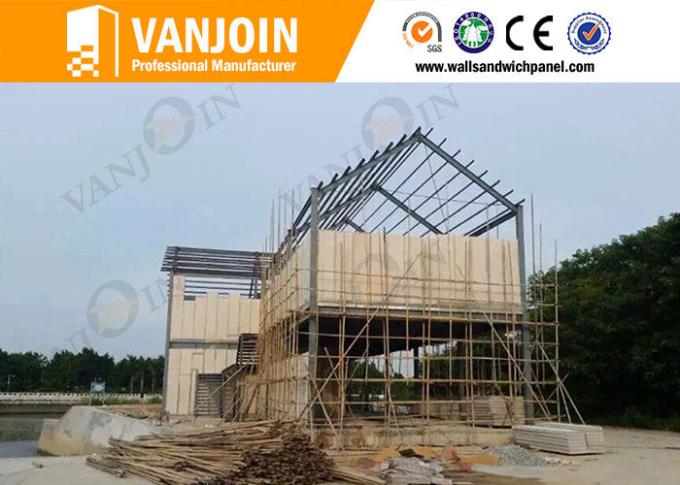 Construction EPS Cement Sandwich Panel / Flame Retardant Foam Building Panels