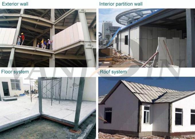 Fireproof  Insulation Precast Concrete Wall Panels for Villa Flat Building