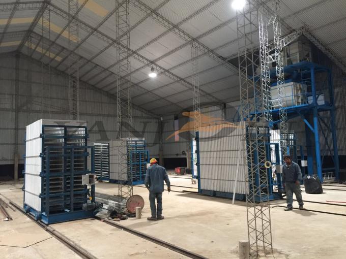 Prefabricated wall panel making machine , Prefab House sandwich panel machinery