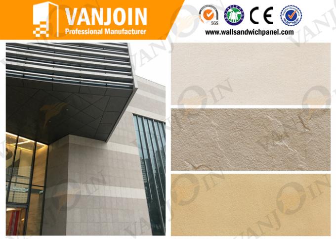 Waterproof Flexible 600x300 Outdoor Decorative Stone Tiles For Public Buildings