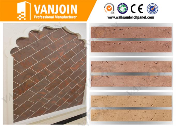 Lightweight Weatherproof Breathable Stone Wall Tile For Prefab House