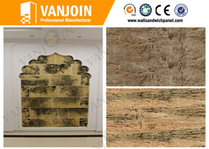 Customized Lightweight / Fireproof Wall Tiles With Flexible Clay Material , 1200*600MM
