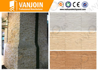 China 3d Green Ceramic Wood Tile , Ceramic Wall Tiles For Prefabricated House supplier