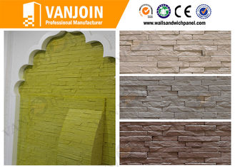 China Exterior Soft Stone Tiles , Fireproof Outside Wall Brick Tile Anti - crack supplier