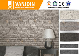 China Unique Retro Style Flexible Wall Tiles , Ecological Split Brick Tile Flame Retardant supplier