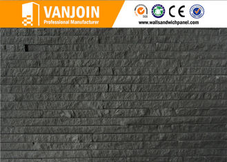 China Breathability Durability Black Wall Tiles / Exterior Wall Decorative Clay Split Brick Tile supplier