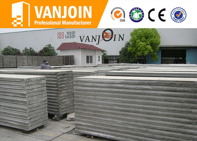 Anti - quake sandwich wall panels 150mm thickness eps cement composite panels