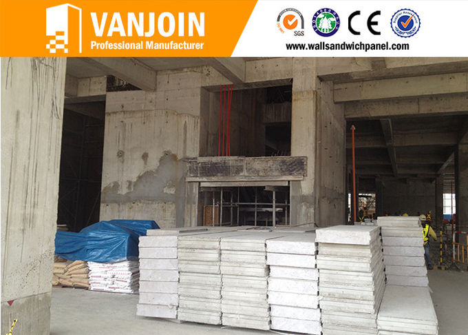 100MM Fireproof Precast Concrete Exterior Wall Panels / Polyurethane Foam Wall Panels