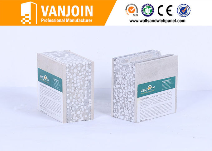 100mm Exterior Wall  Eps Cement Sandwich Wall Panels With Calcium Silicate Board