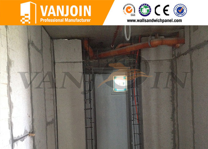 Construction High Density Precast Concrete Wall Panels Calcium Silicate Board Surface