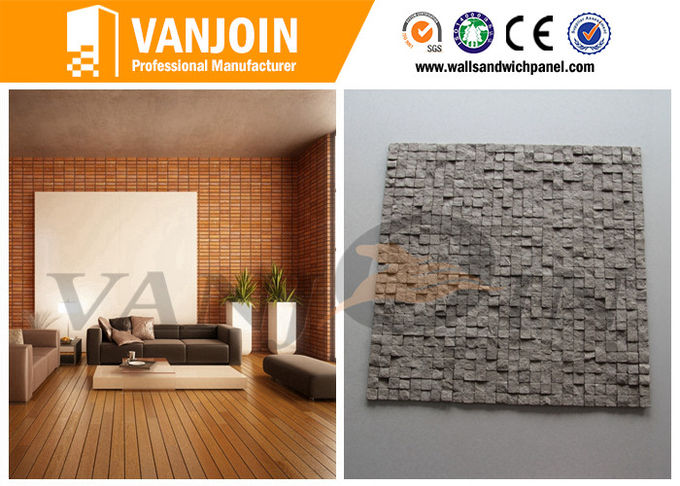Durable Energy Saving Flexible Wall Tiles L600 * W600mm Decoration Wall Panel