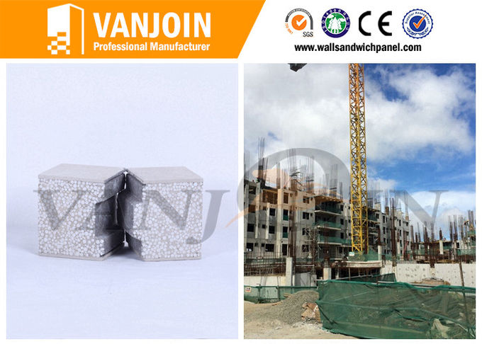  Prefab Insulated Wall Panels , EPS Sandwich Panels Fireproof 4 Hours FRP .jpg