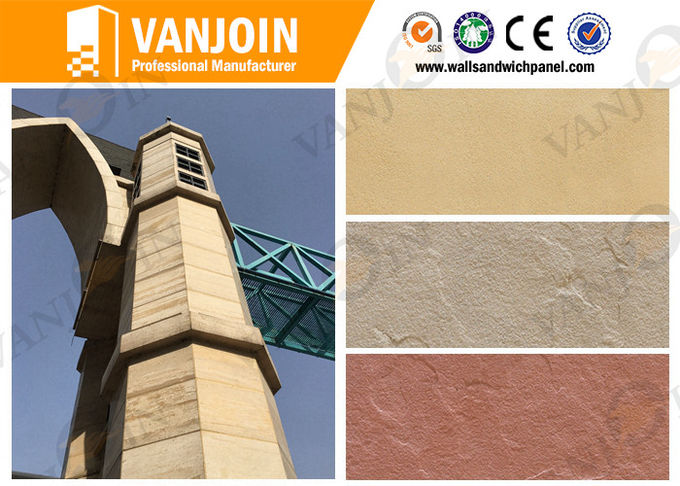 Exterior Wall Tiles Lightweigh Slate Decorative Stone Tiles 3mm Thickness for High Buildings