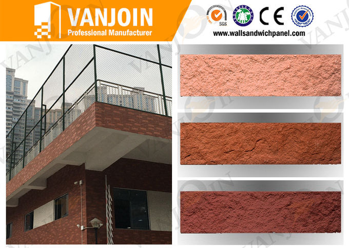 Exterior Colored Shedding Proof Soft Ceramic Tile / Outdoor Wall Tile