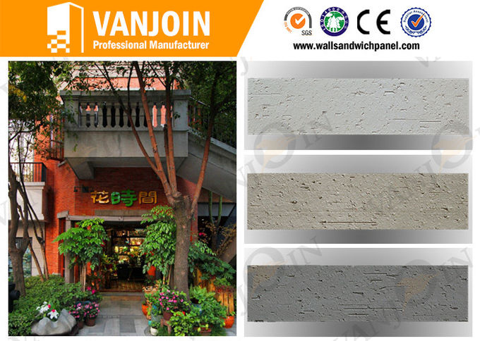 Concrete Grey External Split Brick Wall Tile / Ecological Breathable Tiles
