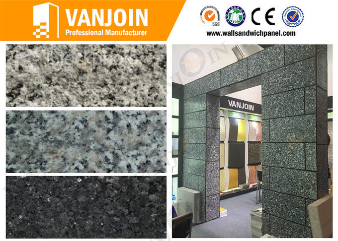 Acid Resistant Fireproof Lightweight Flexible Wall Tiles Soft Granite Style