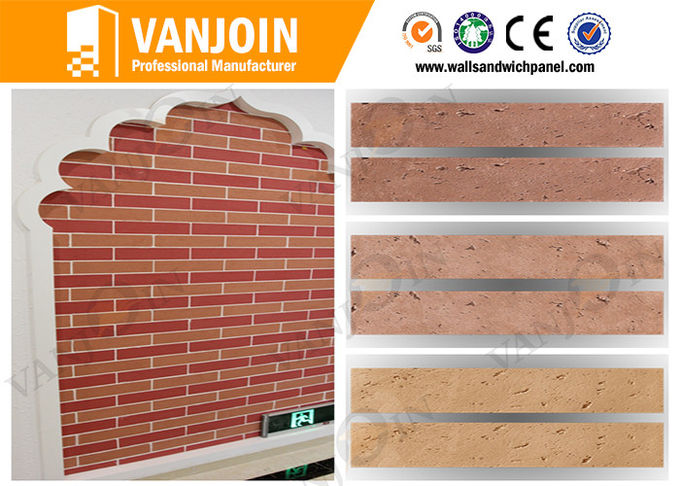 Red effective flexible wall tiles flame retardant fireproof wall panels