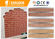Retro Style Fireproof Flexible Wall Tiles , Soft Split Brick Tile supplier