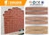 Retro Style Fireproof Flexible Wall Tiles , Soft Split Brick Tile supplier